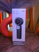 Load image into Gallery viewer, Black electric handheld fan

