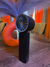 Load image into Gallery viewer, Black electric handheld fan
