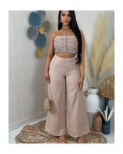 Load image into Gallery viewer, Knotted Halter Top&amp;Pants Set (YELLOW AVALIABLE ONLY)
