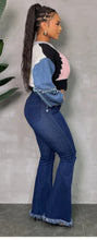 Load image into Gallery viewer, Denim sleeve crop sweater
