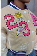 Load image into Gallery viewer, Wool varsity crop jacket
