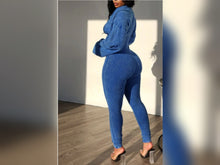 Load image into Gallery viewer, Long sleeve black jumpsuit

