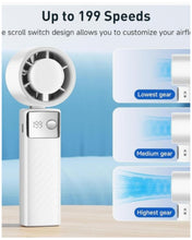 Load image into Gallery viewer, Black electric handheld fan
