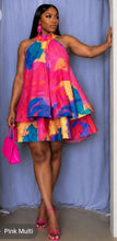 Load image into Gallery viewer, Plus Size Halter Neck Sleeveless Ruffle Dress
