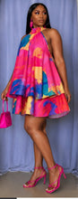Load image into Gallery viewer, Plus Size Halter Neck Sleeveless Ruffle Dress
