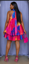 Load image into Gallery viewer, Plus Size Halter Neck Sleeveless Ruffle Dress
