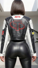 Load image into Gallery viewer, Embroidery Patch Work Faux Leather Jacket
