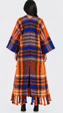 Load image into Gallery viewer, ORANGE multicolored Long Cardigan
