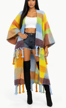 Load image into Gallery viewer, Multicolored Long Yellow Cardigan
