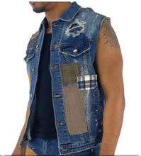 Load image into Gallery viewer, MEN&#39;S Heavy Garment Denim Vest
