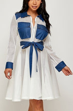 Load image into Gallery viewer, Mesh dress with waist tie
