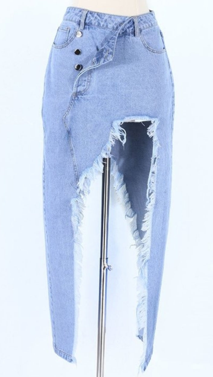 Denim love skirt