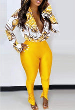 Load image into Gallery viewer, Yellow 2 piece pants set
