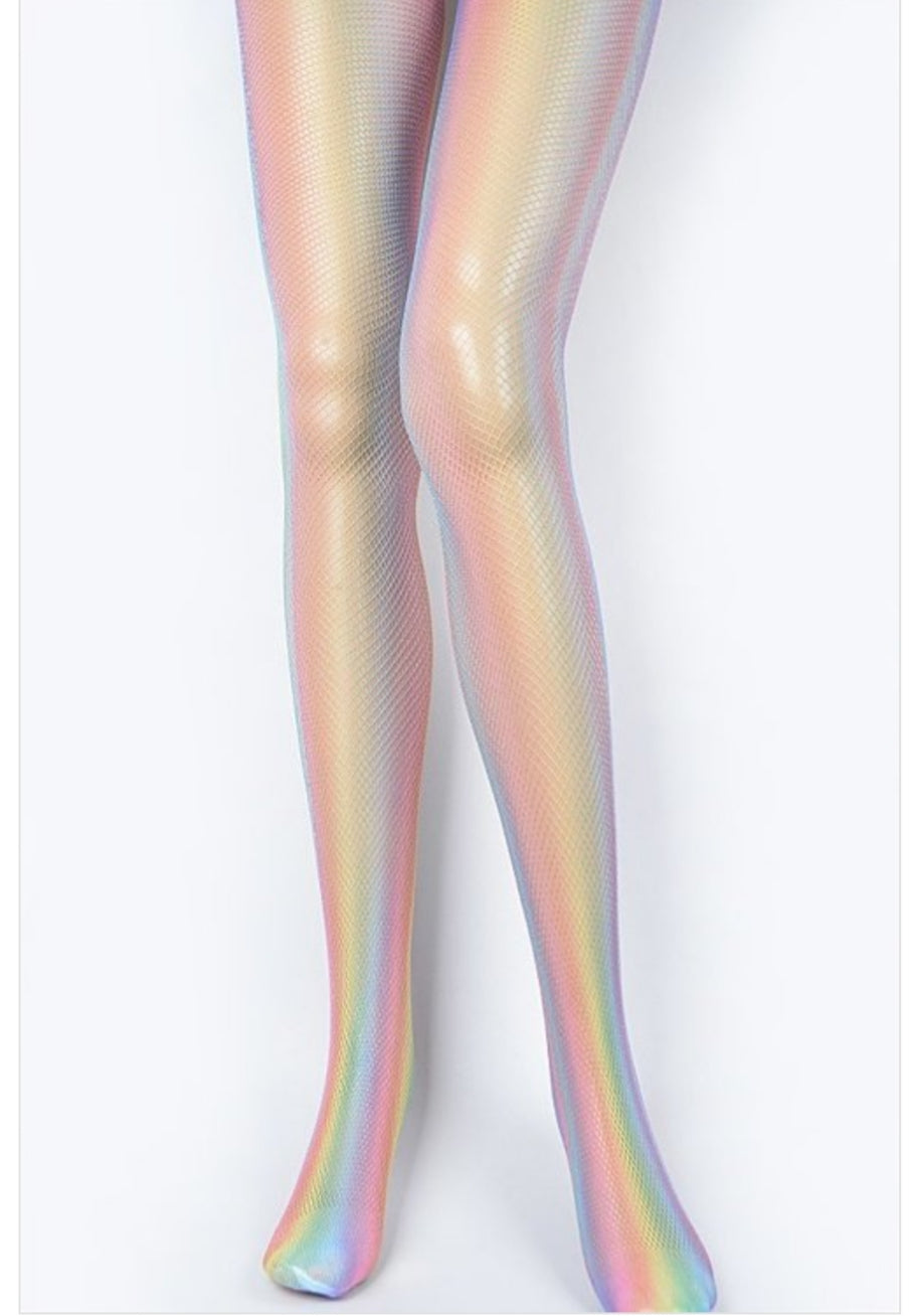 Hologram Mesh Stocking