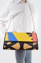 Load image into Gallery viewer, Animal print clutch with color palette
