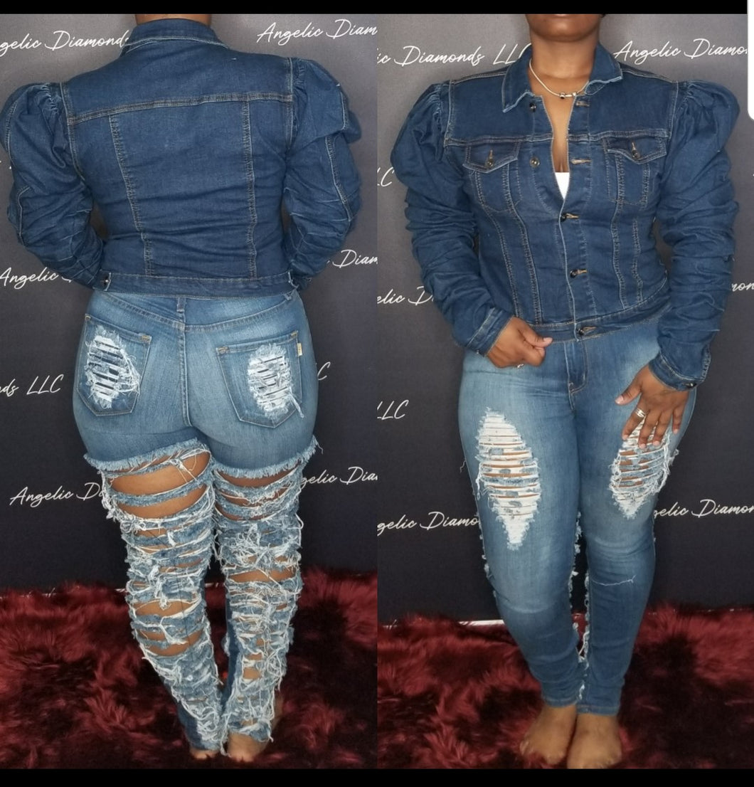 dark jean jacket