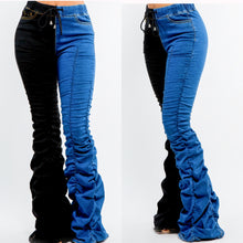 Load image into Gallery viewer, Plus size high waist flare pants
