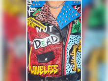 Load image into Gallery viewer, Blue punk jacket

