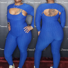 Load image into Gallery viewer, Blue 2 piece bodysuit
