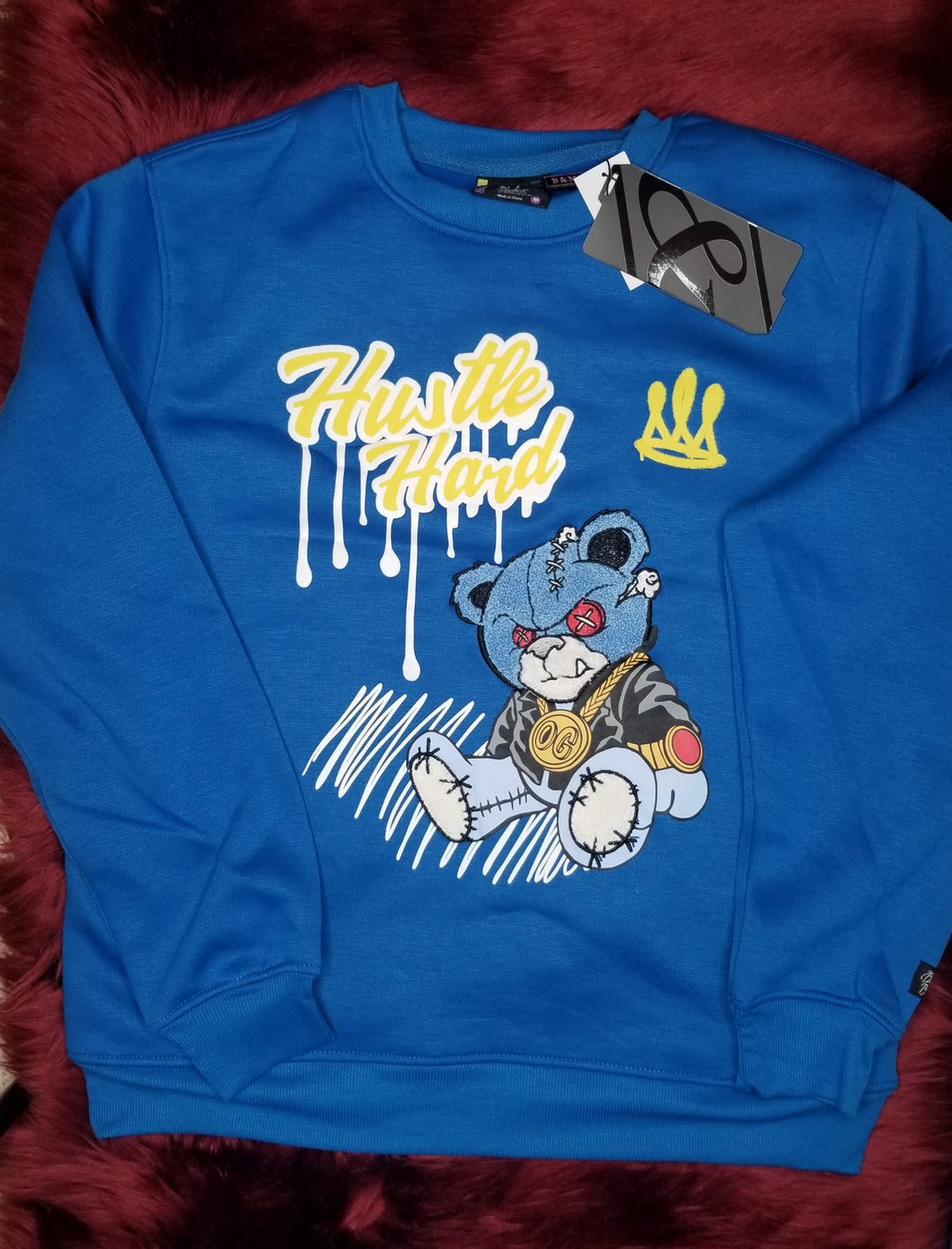 Men's  hustle hard sweater