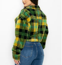 Load image into Gallery viewer, Green plaid jacket
